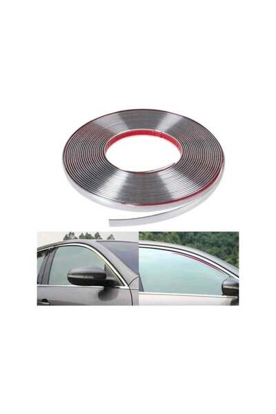 poyoto CİTROEN C-ELYSEE 1,8cm Genişlik 5 Metre Boy Krom Nikelaj Düz Şerit Dekoratif Çıta