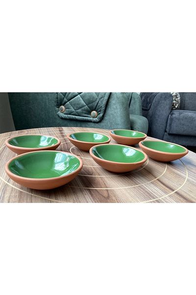 goffin Pottery Bowl Olive Bowl, Snack Bowl, Turkish Delight Bowl, Jam Bowl, Sauce Bowl, Colorful Glazed 6 Pieces