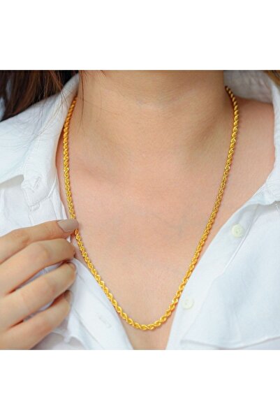 Nisanur Altın 8 Ayar Burgu Halat Zincir