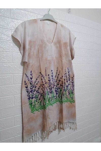 anne moda ankara 100% βαμβακερό ελαφρύ μανίκι φορεμένο Pareo - ΚΑΛΟΚΑΙΡΙΝΟ