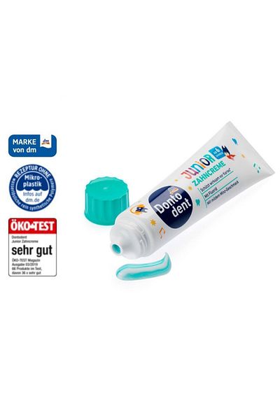 Donto dent 100 مل Dm للأطفال فوق 6 سنوات - جودة ألمانية - معجون أسنان