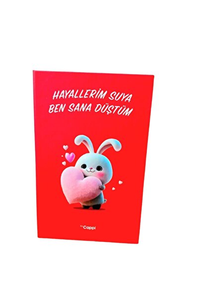 ÇİLEKHOMEAVM Red Colored Memory Book with Hard Cover - Daily Memory And AGenda so Not a Notebook