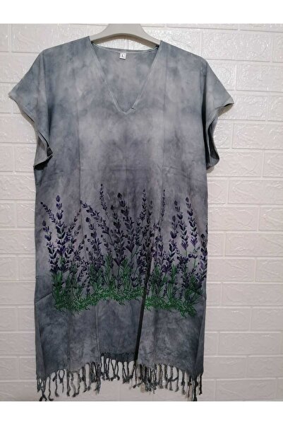 anne moda ankara 100% бавовняний легкий парео з рукавами - ЛІТНІЙ