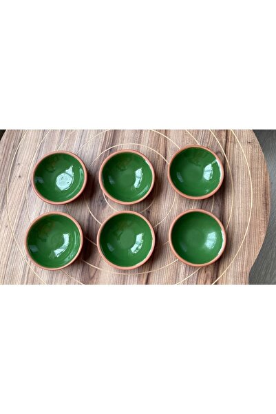 goffin Pottery Bowl Olive Bowl, Snack Bowl, Turkish Delight Bowl, Jam Bowl, Sauce Bowl, Colorful Glazed 6 Pieces