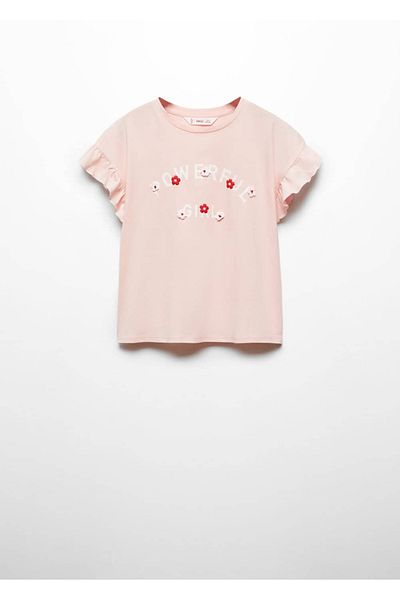 MANGO Kids T-Shirt mit Botschaft