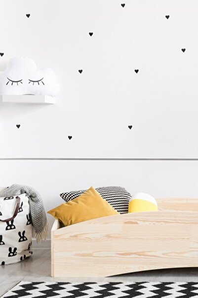 MFG AHŞAP Montessori Rosa Bebek Odası Karyolası - Ahşap Güvenlikli