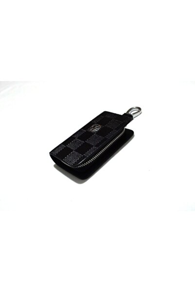 idealaksesuar Volkswagen Zippered Leather Patterned Keychain Control Case