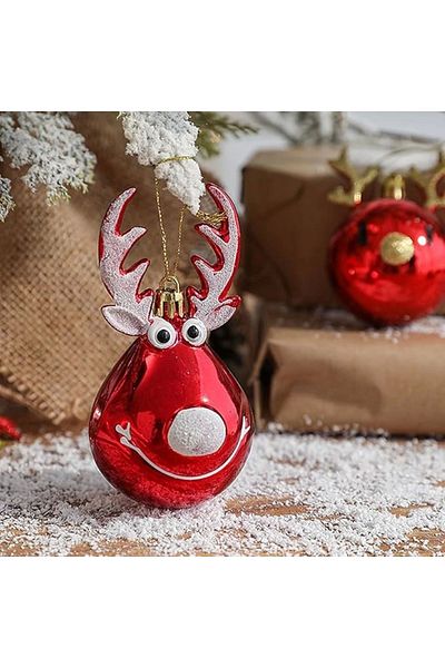 Yenigeldi 1pc Reindeer Christmas Tree Ornament Party Birthday Decorations