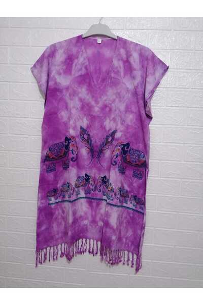 anne moda ankara 100% бавовняний легкий парео з рукавами - ЛІТНІЙ