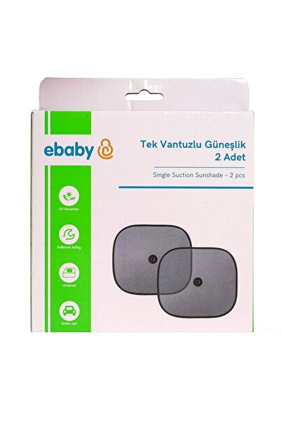 ebaby Parasolar cu o singură ventuză 2 buc