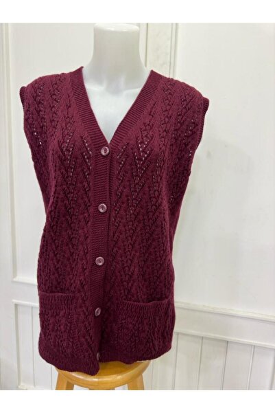 BARLAS سترة الأم Heptrend Houndstooth Model سميكة محبوكة مع جيوب