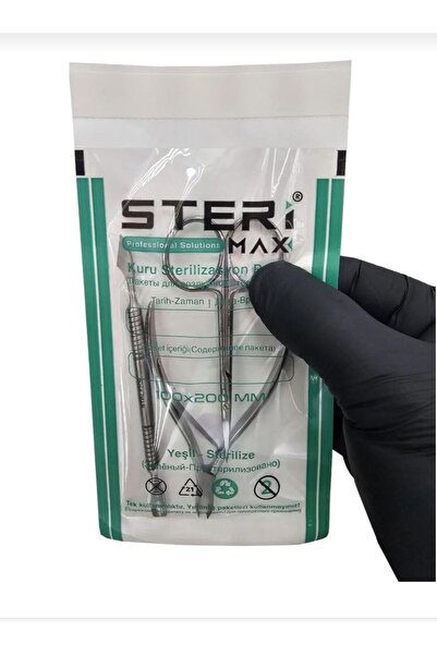 Marka SteriMax Şeffaf sterelizasyon zarfi 100×200 indikatörlü 10 adet