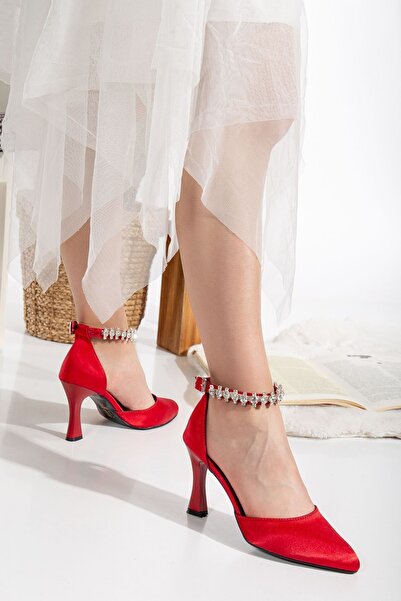 ACMZ SHOES Saten Topuklu Ayakkabı