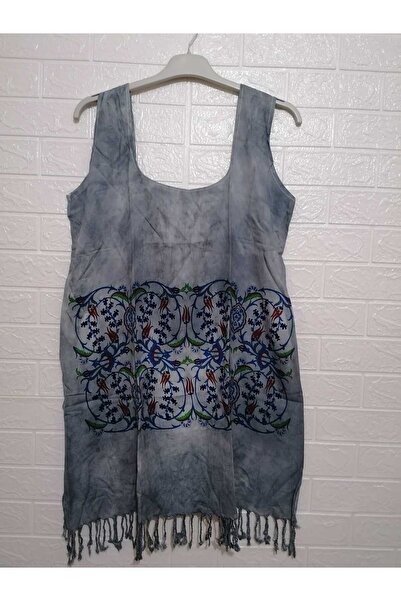 anne moda ankara 100% бавовняний товстий парео/сукня з підвісками та бахромою