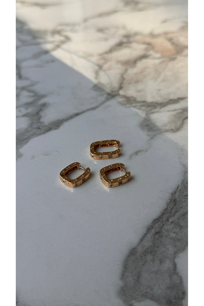 KAD COLLECTION أقراط دائرية كلاسيكية - سلسلة خاصة ثلاثية