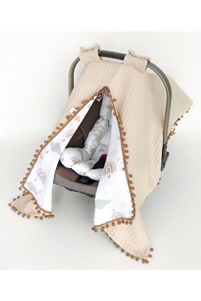 FG Store %100 Pamuk Çok Amaçlı Çift Katlı Örgü Pike/ Müslin Puset Örtüsü & Mi...