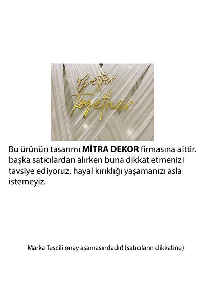 Aynalı Pleksi Better Together Yazısı