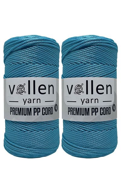 vollen yarn Πολυεστερική Πρώτης Ποιότητας Μακραμέ Σπάγκος Σετ 2 2mm, Μακραμέ Σπάγκος, μακραμέ, σουπλά, σπάγκος τσάντας, μωβ μπλε, 400γρ, 460μτ