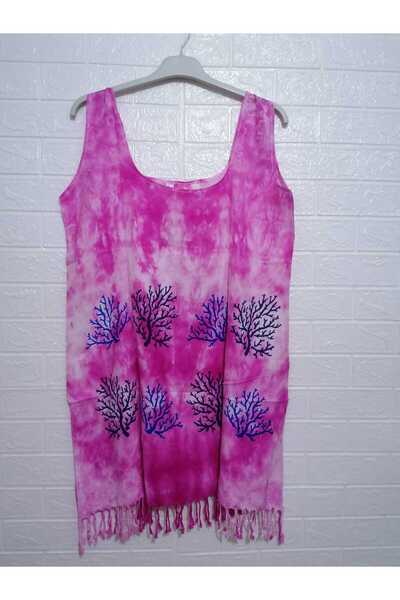 anne moda ankara 100% бавовняний товстий парео/сукня з підвісками та бахромою