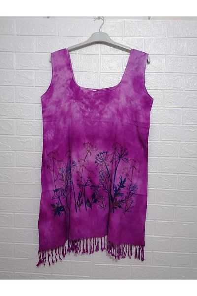 anne moda ankara 100% Cotton Thick Straps Tassels Pareo/dress