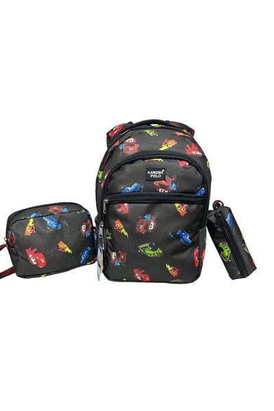 KARİZMA POLO YIKANA BİLİR YARASA OKUL ÇANTASI 3 LÜ TAKIM