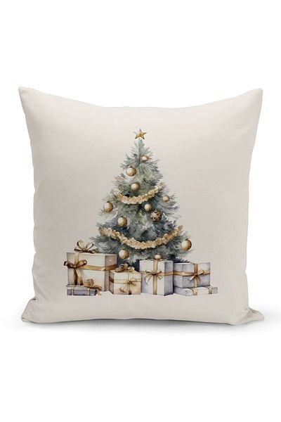 Bertille Home New Year Series Double Sided Digital Printed Throw Pillow Case (Christmas Christmas Cushion Cover)