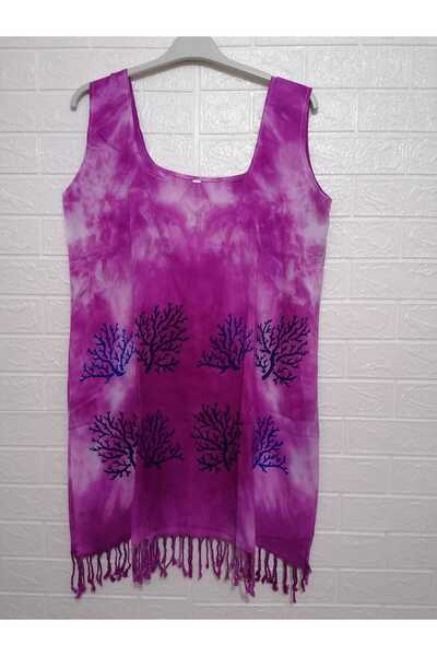 anne moda ankara 100% бавовняний товстий парео/сукня з підвісками та бахромою