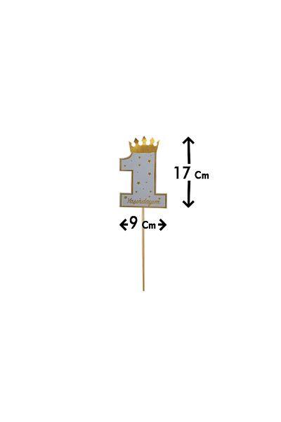 kidspartim Blue Speech Bubble - Gilded, 5 Pieces