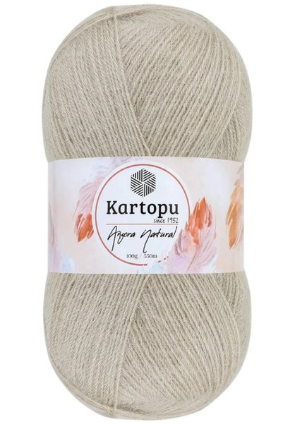 Kartopu Angora Natural Sütlü Kahve K880 Ince Yeleklik Yünlü Ip 100gr