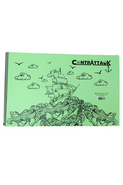 Saray 3 Pieces Plastic Cover Spiral Picture Notebook 35 X 50 Cm 25 Sheets
