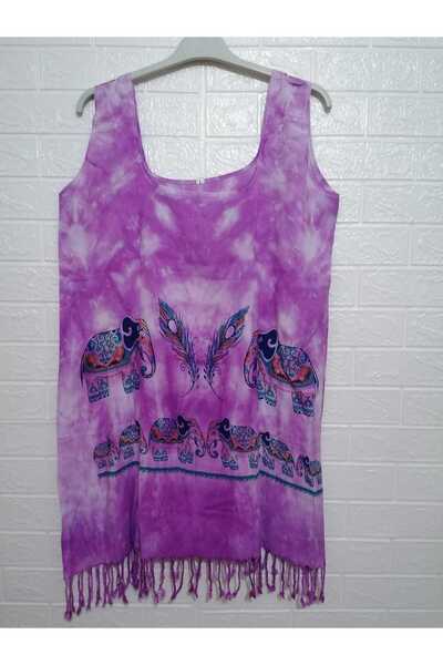 anne moda ankara 100% бавовняний товстий парео/сукня з підвісками та бахромою