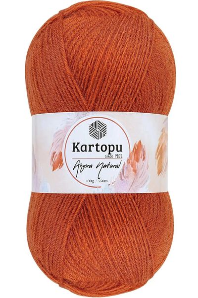Kartopu Angora Natural Tile K263 Λεπτό Γιλέκο Μάλλινο Σχοινί 100γρ