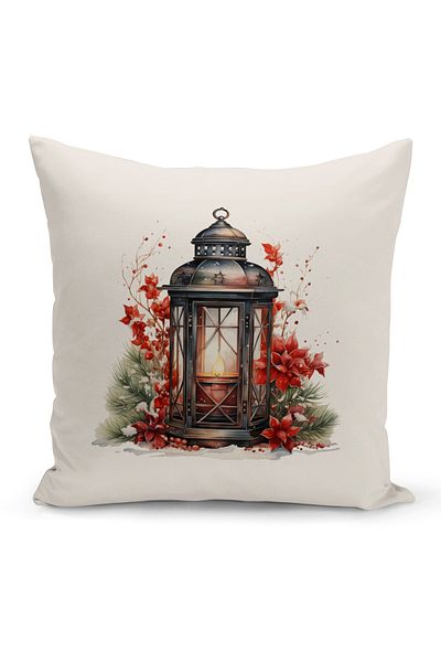 Bertille Home New Year Series Double Sided Digital Printed Throw Pillow Case (Christmas Christmas Cushion Cover)