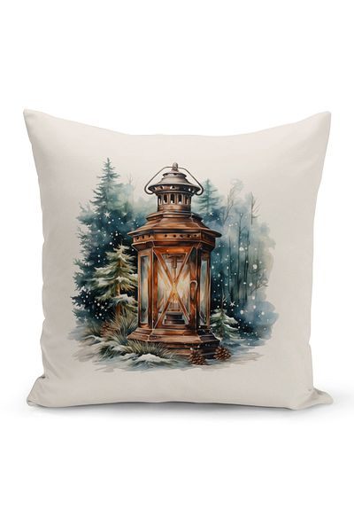 Bertille Home New Year Series Double Sided Digital Printed Throw Pillow Case (Christmas Christmas Cushion Cover)