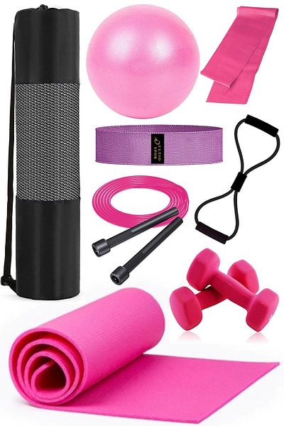 ULTIO 9 Piece Pilates Set Carrying Bag and All Pilates Materials Economical Set New Season