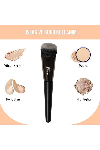 Demstar Σειρά Kabuki Επαγγελματική Βούρτσα Μακιγιάζ - Μαλακή Τρίχα Νο:26