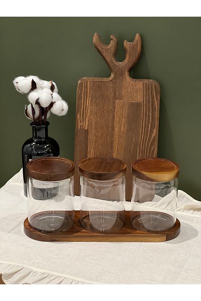 may home design Wooden Spice Rack with Triple Stand / 3-Piece Spice Rack