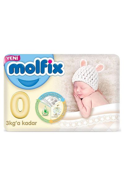 Molfix Baby Diapers Size 0 Newborn Premature 30 Pieces