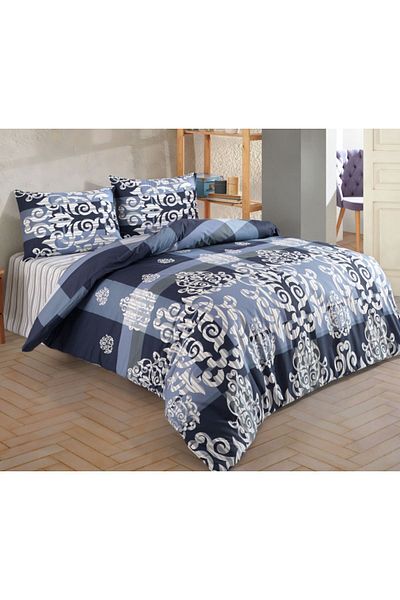 kristal home Set cuvertură de pilota dublă de cristal albastru - Gala