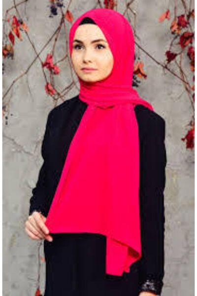 Sedef شال شيفون فوشيا - 70x200
