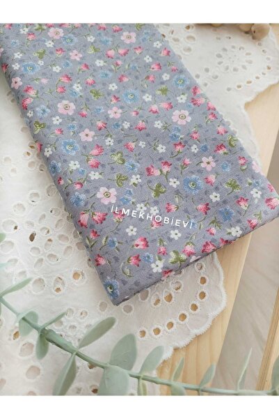 ilmekhobievi Poplin Kumaş Lale Desen %100 cotton 50x170 cm (1 parça)