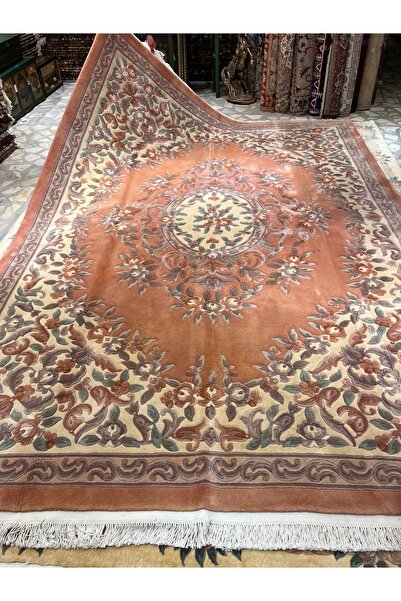 RD RAMAZAN DAĞ EL HALI SANATI El Dokuma Kabartmalı Çin Halısı Ebat 350x246