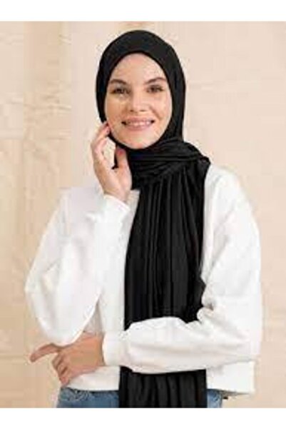 Sedef Black Combed Shawl - 70x200