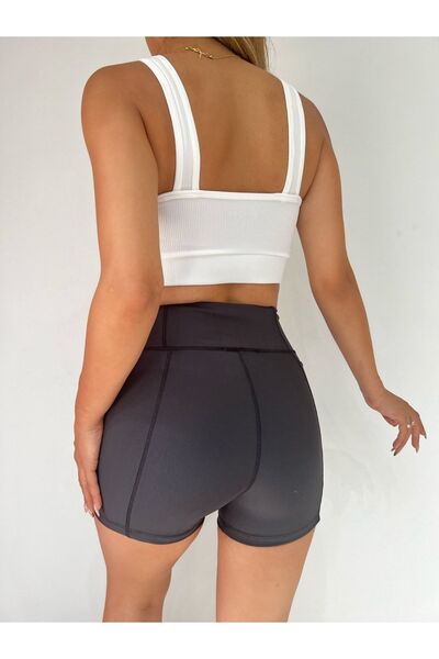 Winmoda34 Boxer Tights Cyclist Tights Short Tights Tennis Tights Short Tights with Side Pockets