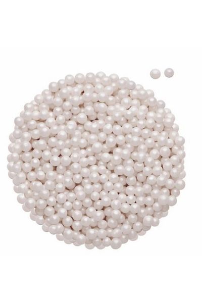 hediyehobihersey 4 mm Beaded 100g Pearl Cake Decoration Candy - Dragee