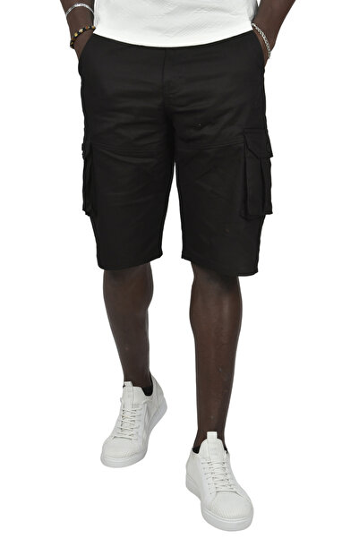 DeepSEA Men's Black Cargo Capri - Slim Fit2002014
