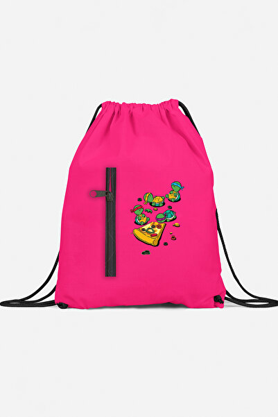 herotasarım حقيبة ظهر رياضية للسلاحف النينجا مع جيب bll4479