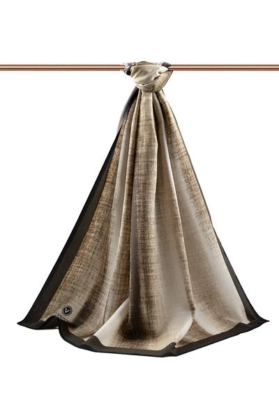 Vissona Γυναικείο σάλι πολυτελείας Medina Silk Mink-2