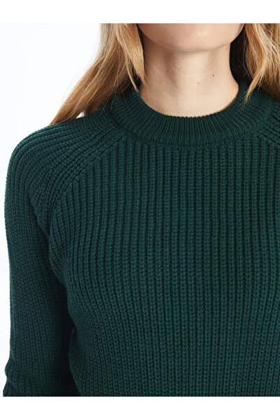 LC Waikiki Crew Neck Solid Long Sleeve Women's Knitwear Sweater - W4Fs30Z8