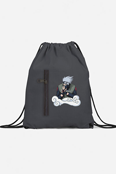 herotasarım حقيبة ظهر ناروتو ساسوكي الرياضية ذات الجيوب bll4446